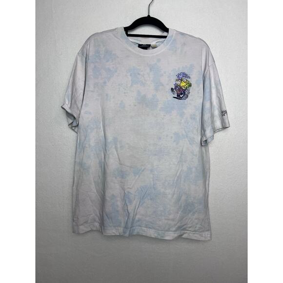 H&M SpongeBob T-Shirt Short Sleeve Relaxed Fit Size Medium Tie Dye - Picture 1 of 7